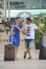 Urvashi Rautela depart to Goa for Planet Hollywood Launch in Mumbai Airport on 14th April 2015